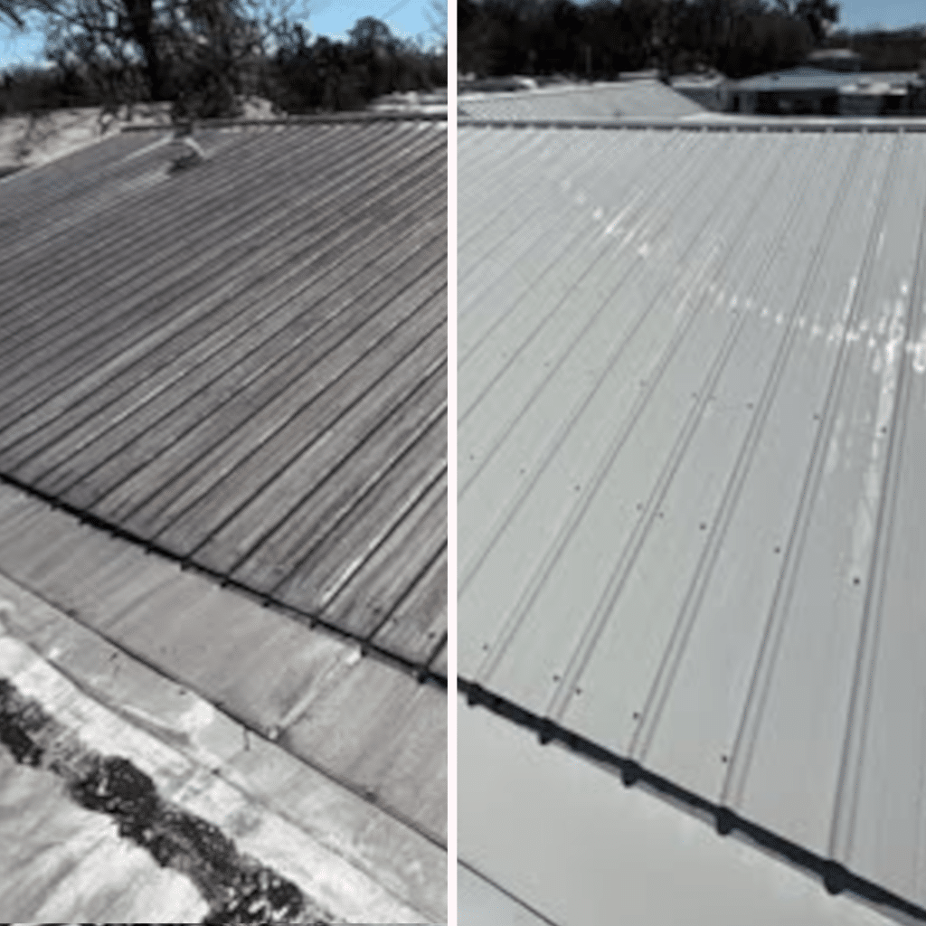metal roof cleaning