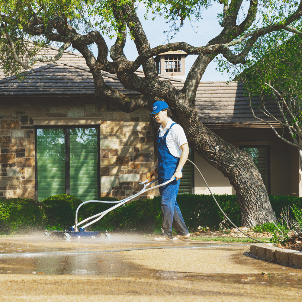 overall exterior pressure washing